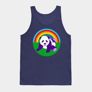 Cute Rainbow Panda Tank Top